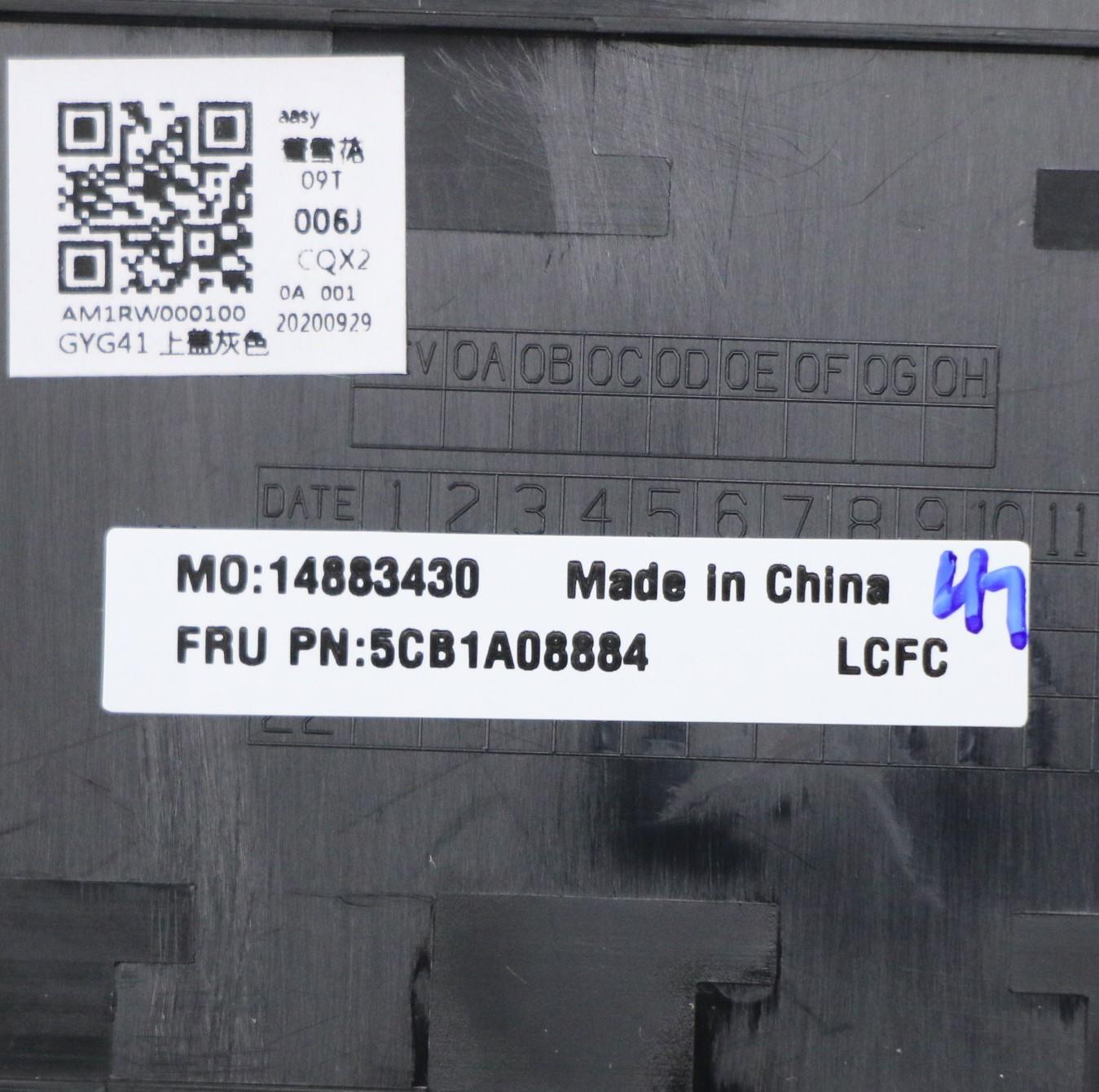 Lenovo Cover Upper Case Asm_Kor L82Bh - 5CB1A08884