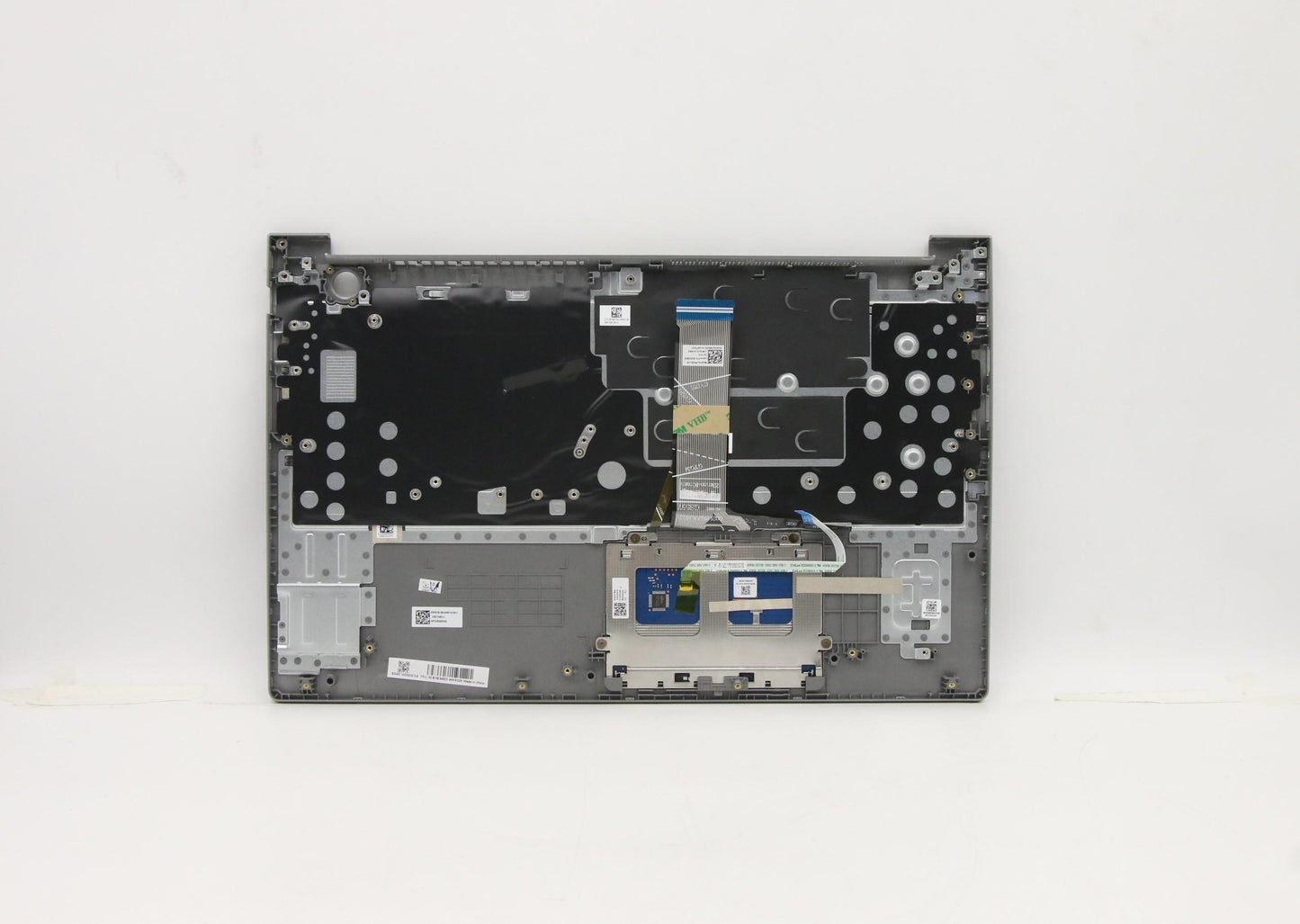 Lenovo C-Cover with Keyboard, US English-Euro Layout, Mineral Grey, Backlit - 5CB1B34953