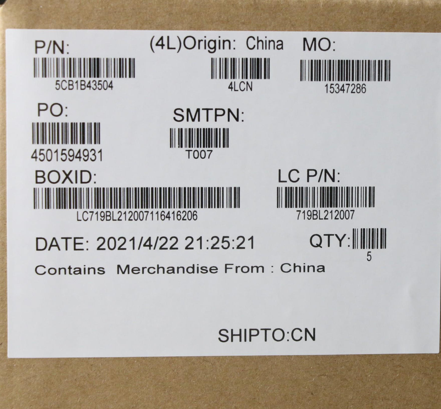 Lenovo Cover Upper Case Asm_Euro Engl - 5CB1B43504