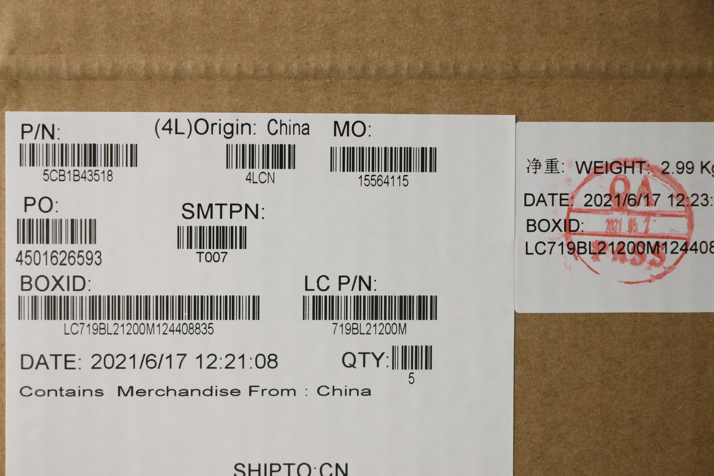 Lenovo Cover Upper Case Asm_Nordic L8 - 5CB1B43518