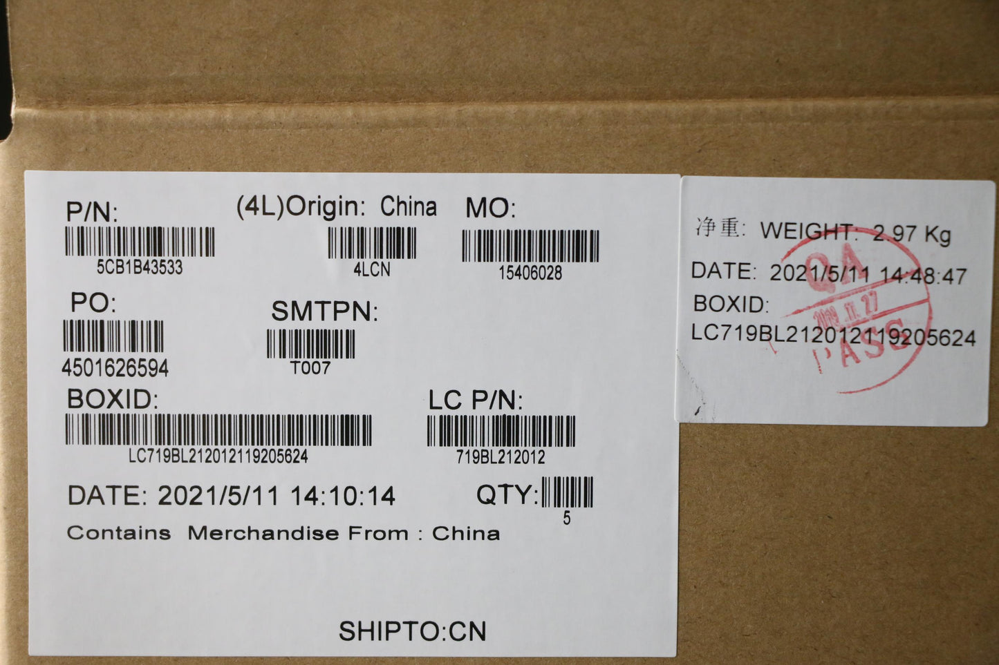 Lenovo Cover Upper Case Asm_Cze/Slk L - 5CB1B43533