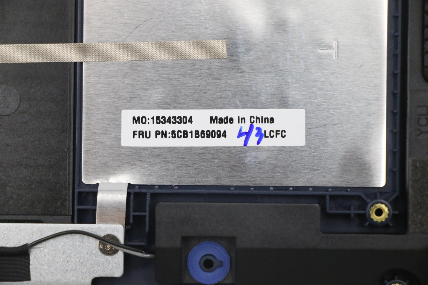 Lenovo Abyss Blue Keyboard with C-Cover, USA English, Non-Backlit, Non-Fingerprint - 5CB1B69094