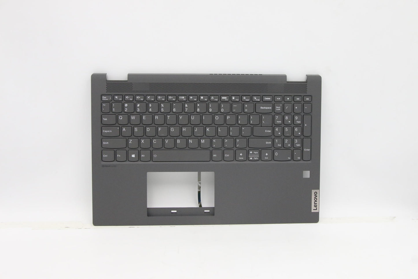 Lenovo Grey C-Cover with USA English Keyboard, Backlit, with Fingerprint Sensor - 5CB1B96303