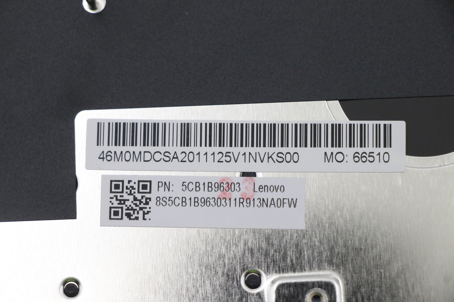 Lenovo Grey C-Cover with USA English Keyboard, Backlit, with Fingerprint Sensor - 5CB1B96303