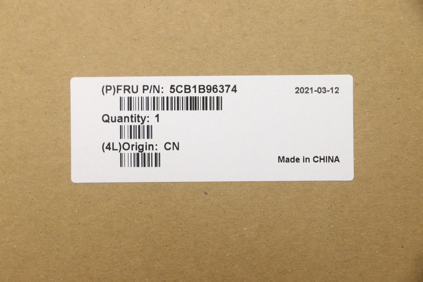 Lenovo Black LCD Cover - 5CB1B96374