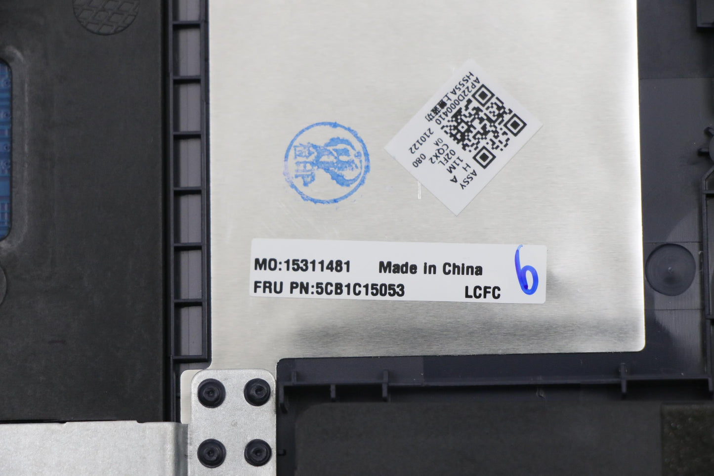 Lenovo C-Cover with USA English Keyboard, Abyss Blue, Non-Backlit, Fingerprint Reader - 5CB1C15053