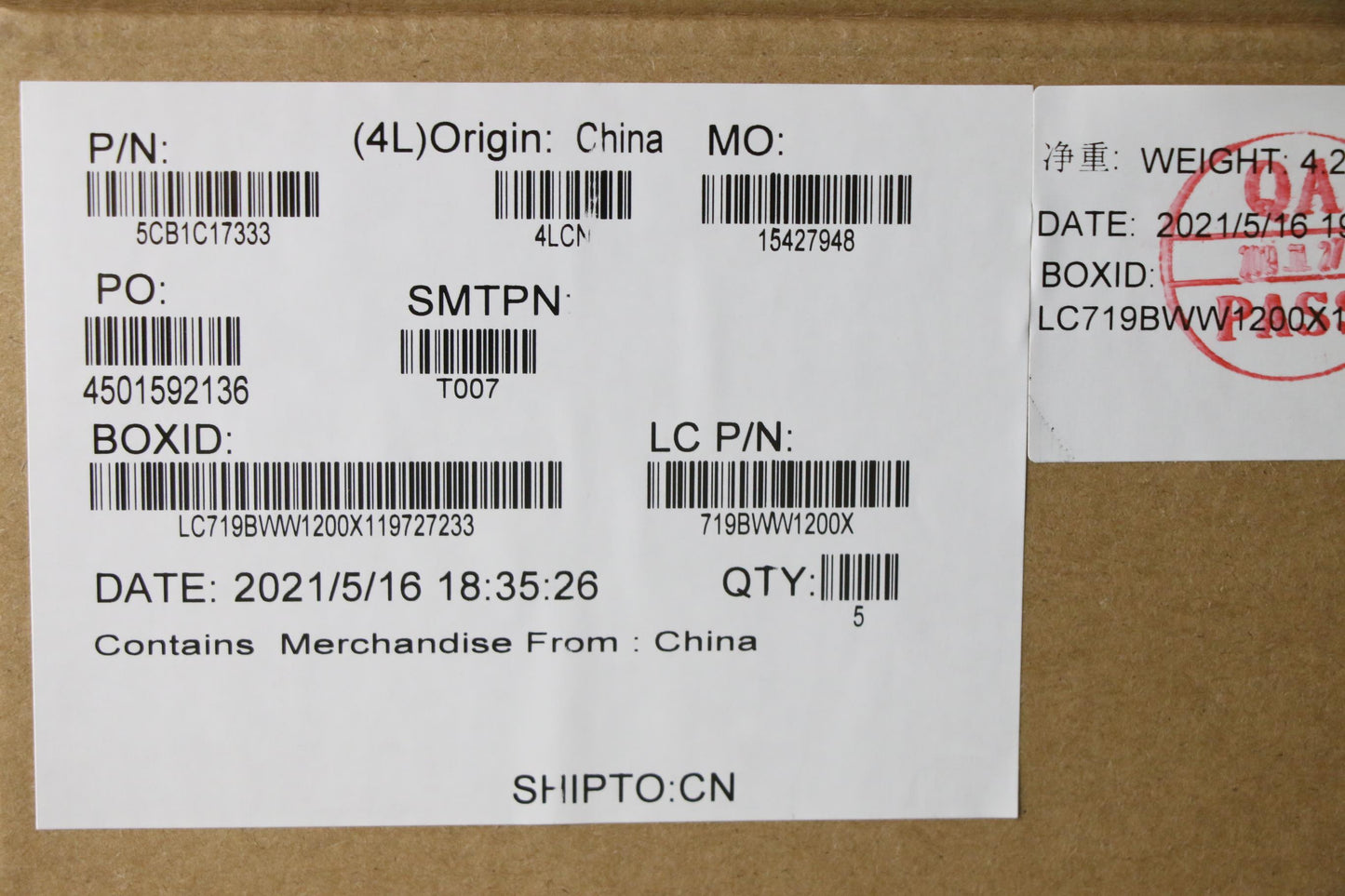 Lenovo Cover Upper Case Asm_Uke L82M0 - 5CB1C17333