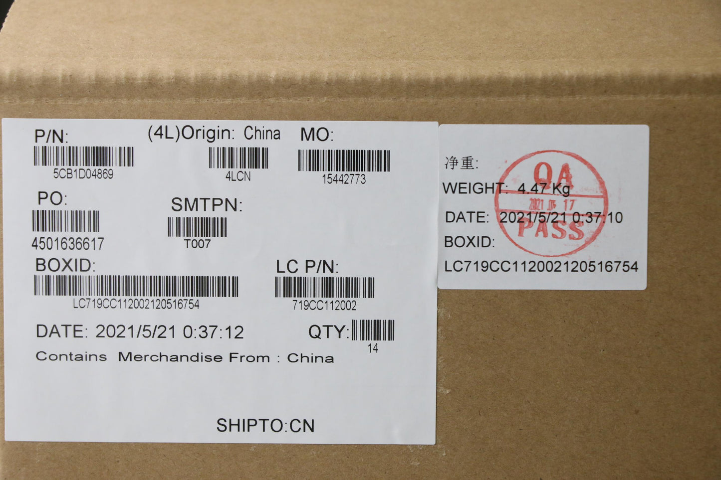 Lenovo LCD Cover, Blue - 5CB1D04869