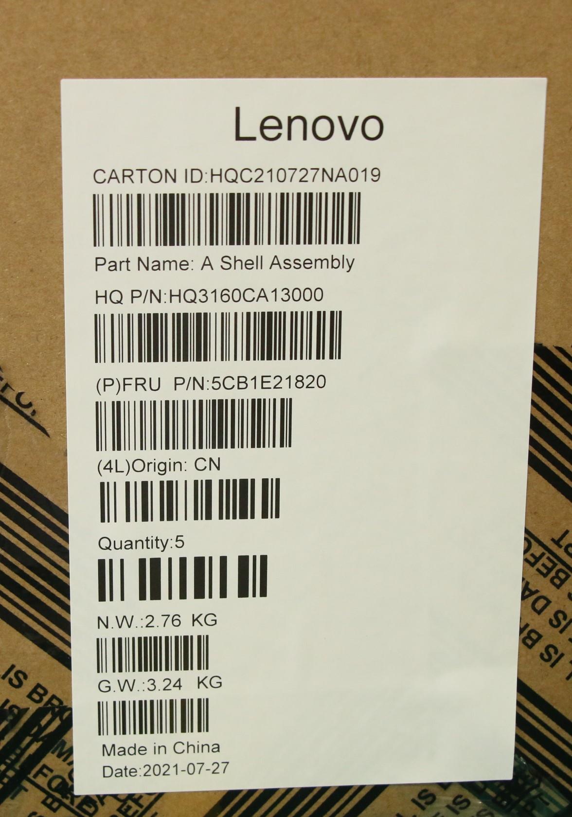 Lenovo Cover H 82Q3 BK, A Cover with ANT - 5CB1E21820