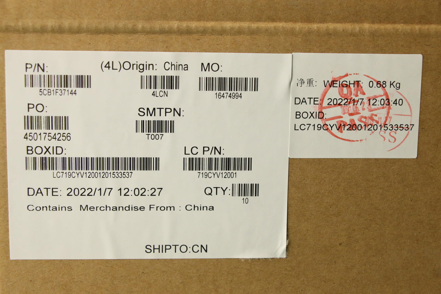 Lenovo Strip Cover L 82RF SG_INT - 5CB1F37144