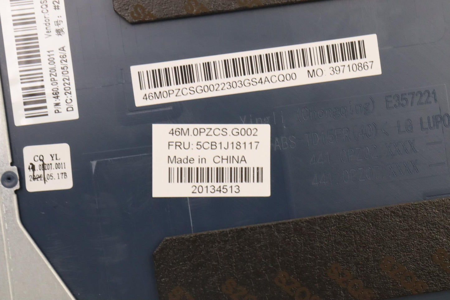 Lenovo A Cover in Plastic, 3.0T, for WLAN - 5CB1J18117