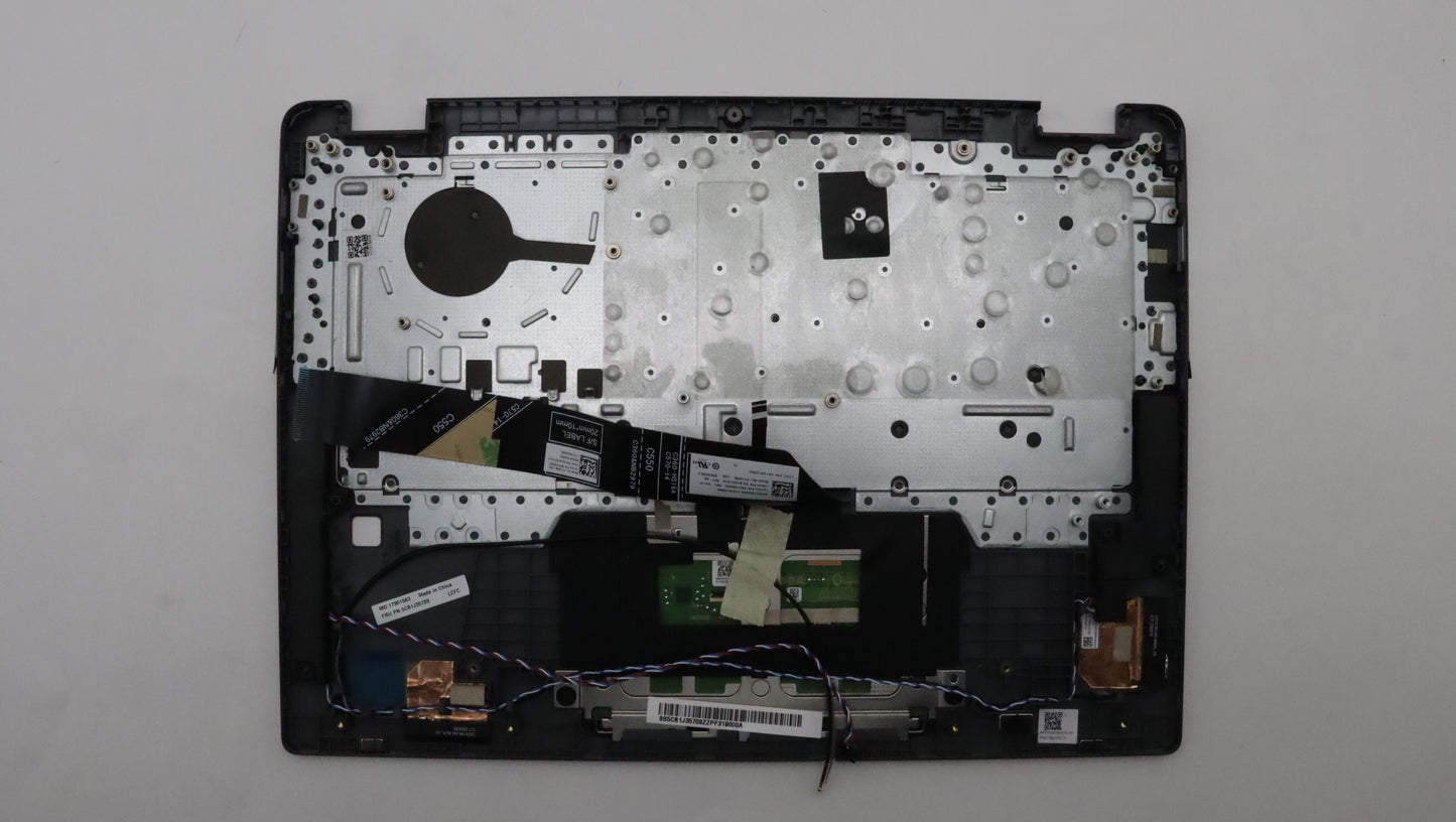 Lenovo C-Cover with Keyboard, USA English Layout, Storm Grey, Backlit, Fingerprint - 5CB1J35709