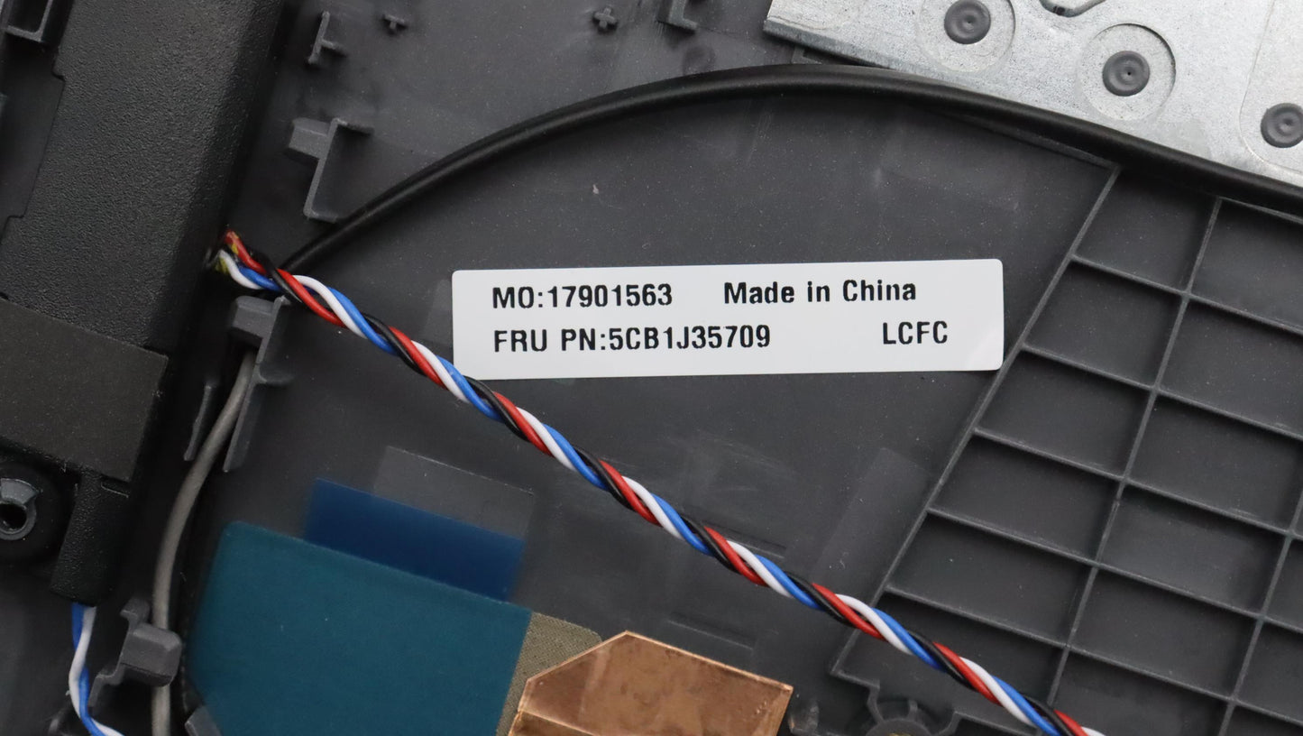 Lenovo C-Cover with Keyboard, USA English Layout, Storm Grey, Backlit, Fingerprint - 5CB1J35709