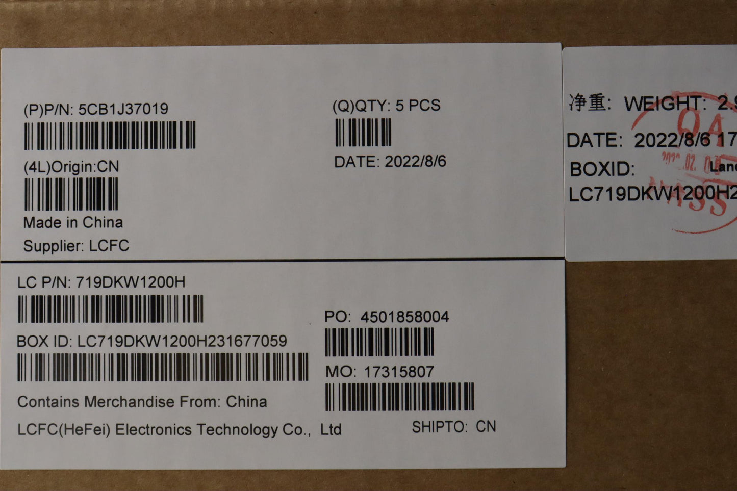 Lenovo Upper Case Assembly with Thai Keyboard, L82TL, Space Gray - 5CB1J37019