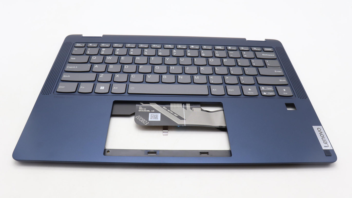 Lenovo C-Cover with Keyboard, USA English, Abyss Blue, Backlight - 5CB1K20715