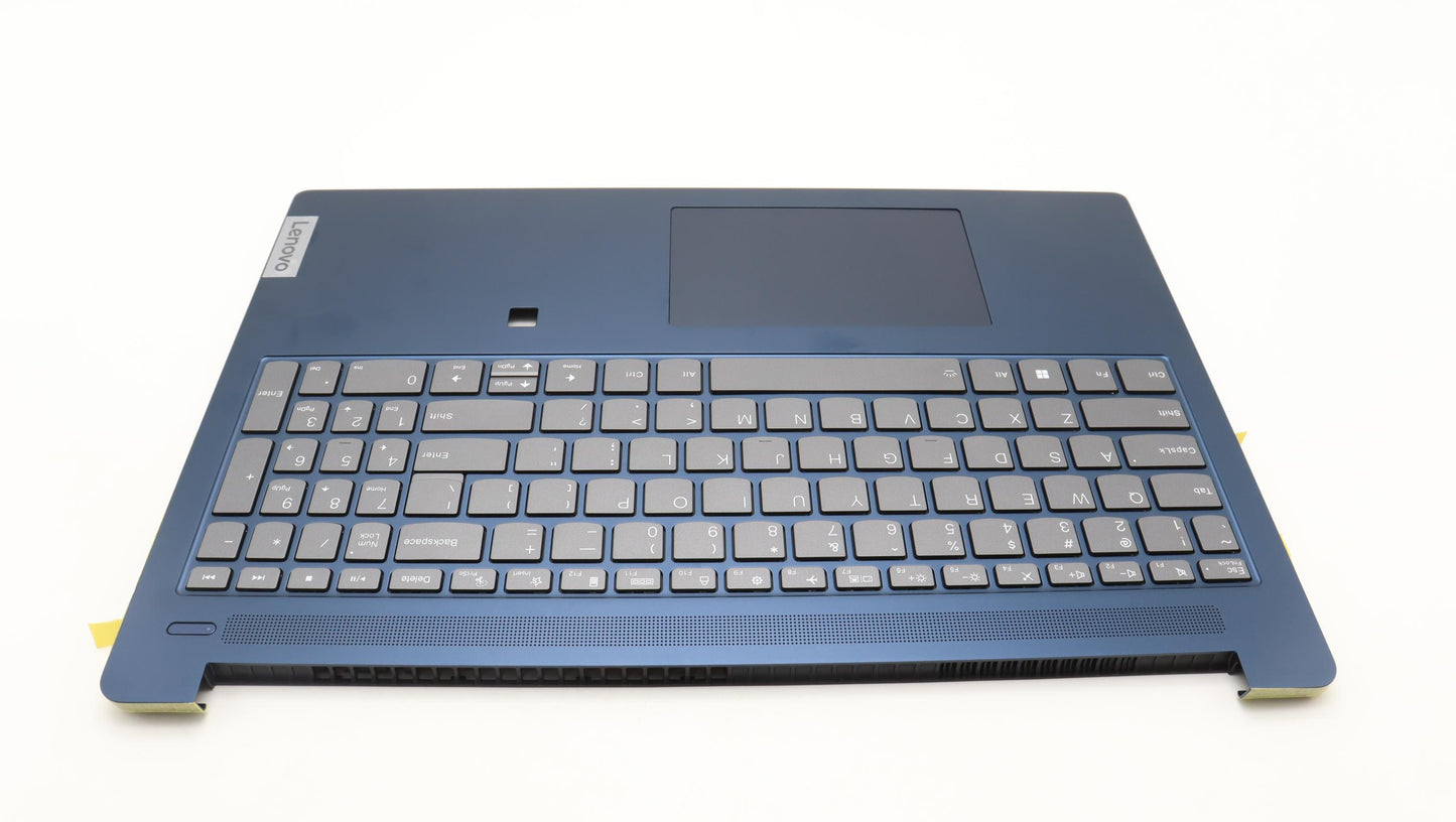 Lenovo Abyss Blue Backlit Keyboard with C-Cover, USA English, with Fingerprint Sensor - 5CB1L14286