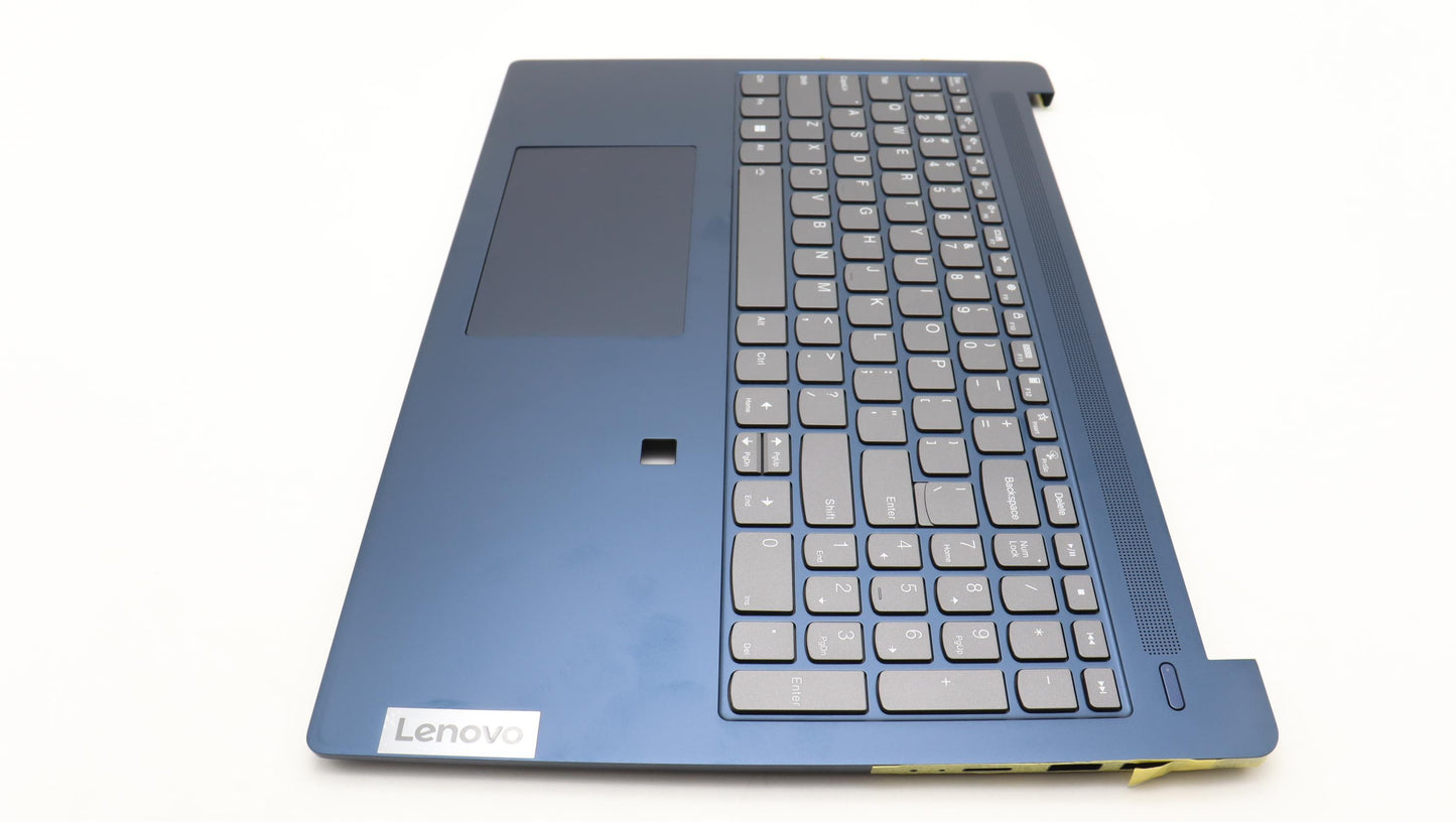 Lenovo Abyss Blue Backlit Keyboard with C-Cover, USA English, with Fingerprint Sensor - 5CB1L14286