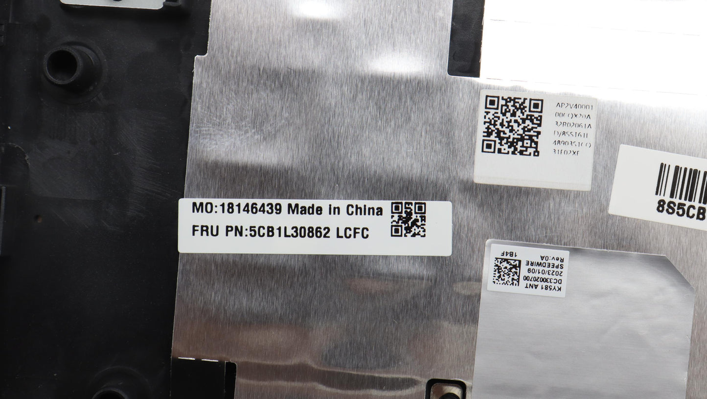 Lenovo C-Cover with Keyboard, USA English, Onyx Grey, Backlit - 5CB1L30862