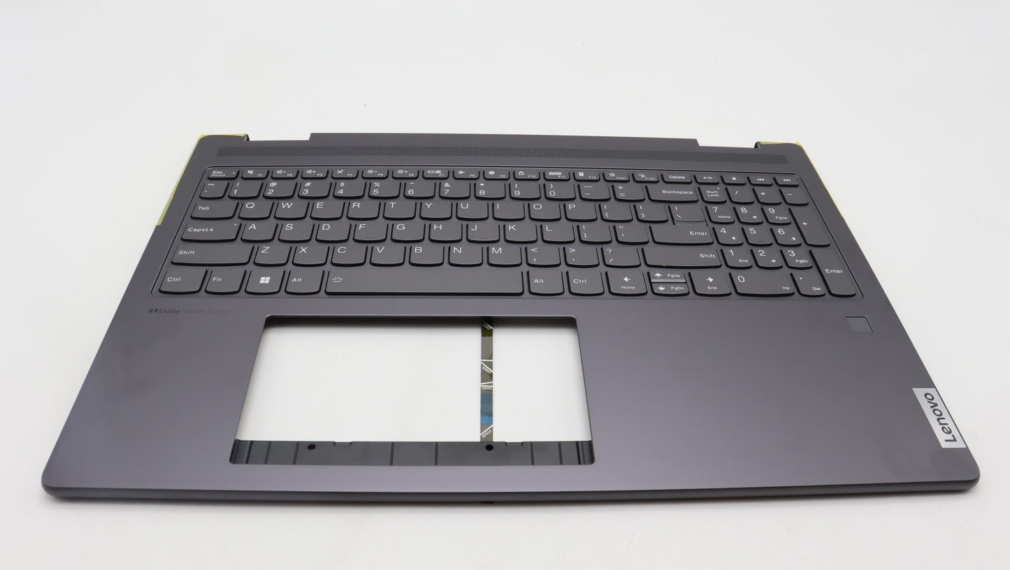 Lenovo Storm Grey C-Cover with USA English Keyboard, Non-Fingerprint - 5CB1L31865