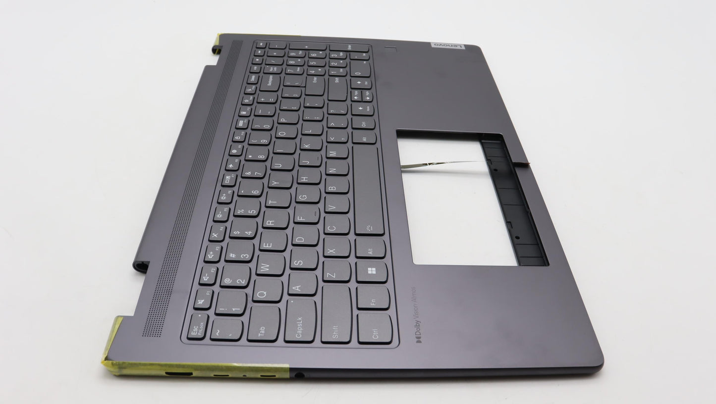 Lenovo Storm Grey C-Cover with USA English Keyboard, Non-Fingerprint - 5CB1L31865