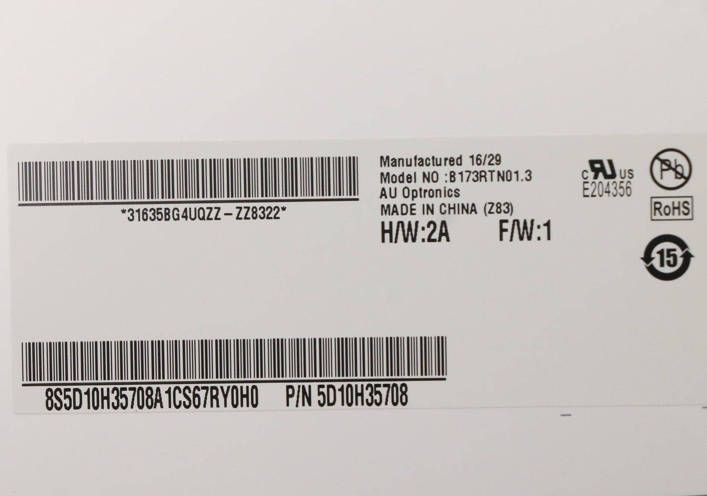 Lenovo Lp Lcd Panels - 5D10H35708