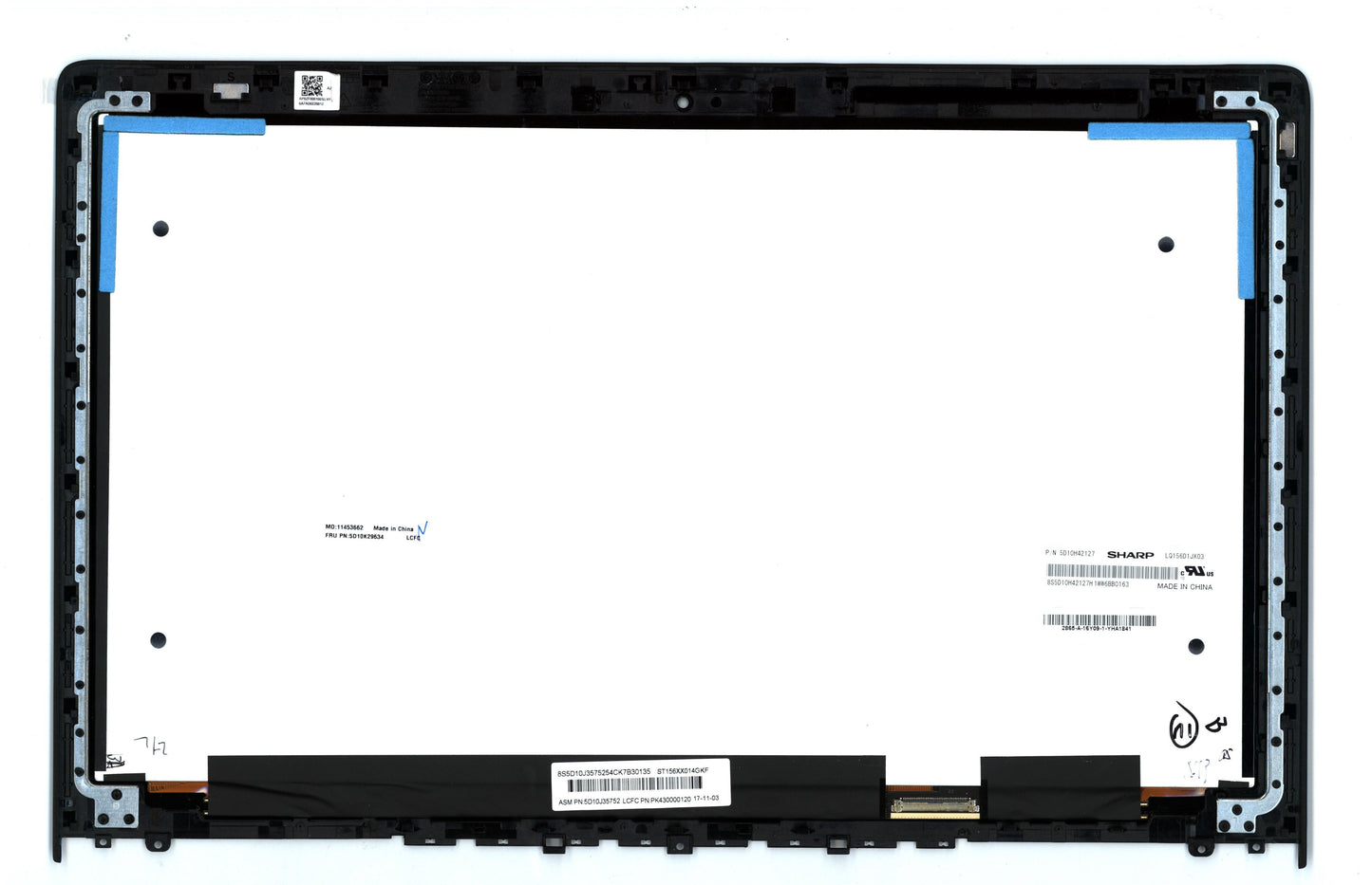 Lenovo LCD Module, 15.6", UHD, Non-Touch, Anti-Glare, IPS, 250nit - 5D10K29634
