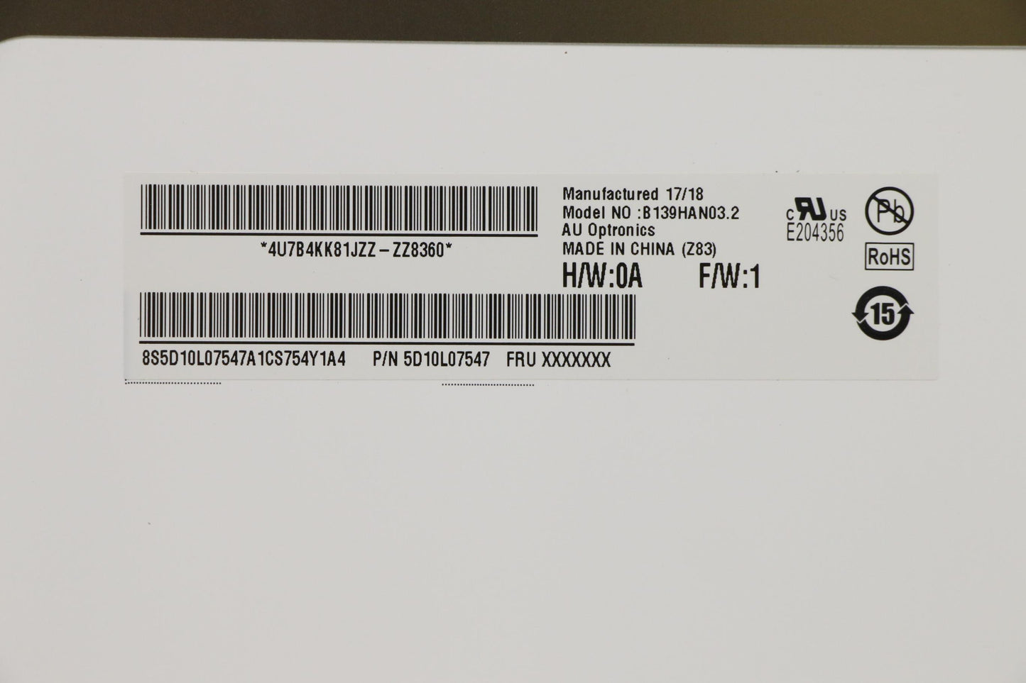 Lenovo FHD LCD Module - 5D10M35047