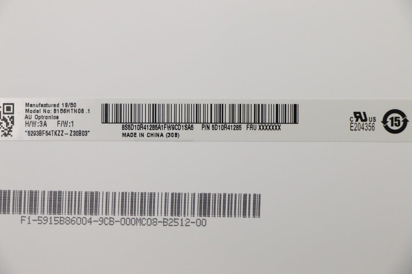 Lenovo 15.6" FHD Display, Anti-Glare, TN, 220 nits - 5D10R41285