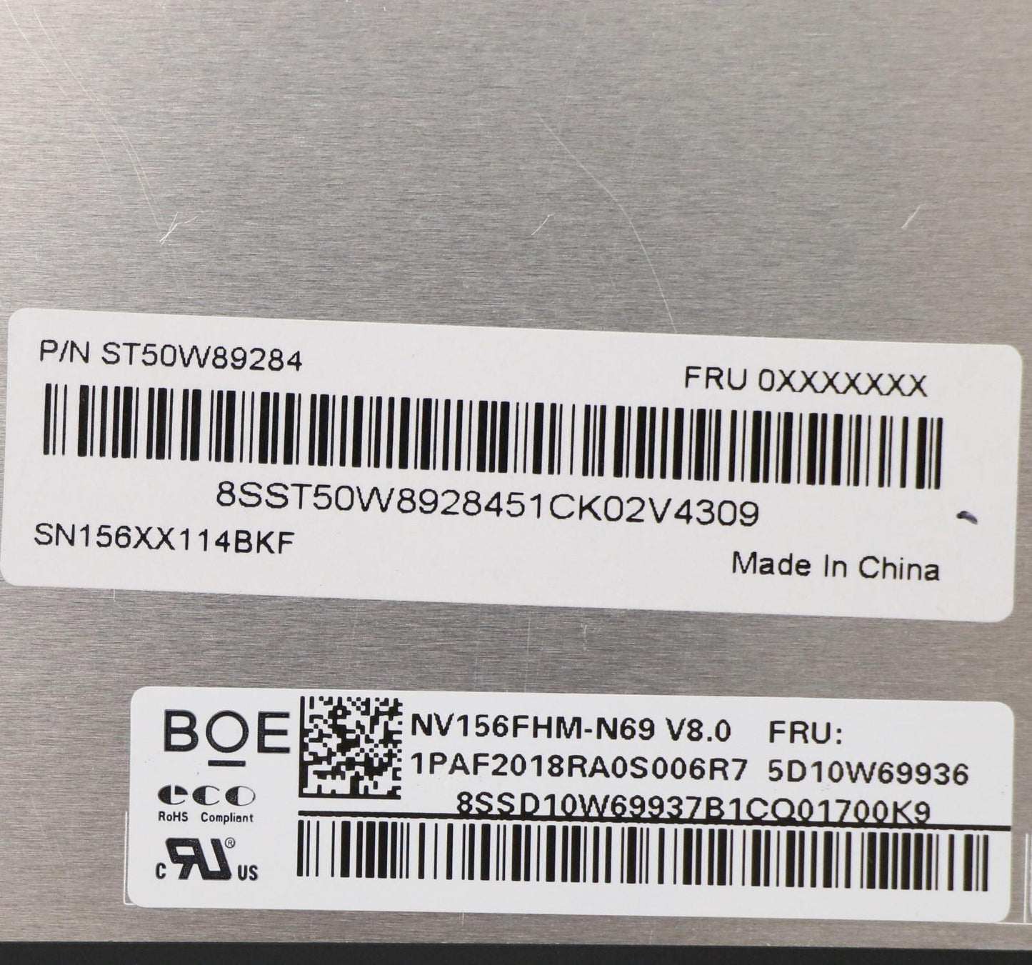 Lenovo 15.6" LCD Module, FHD, Touch, IPS, 300nit, 100% sRGB - 5D10S39648