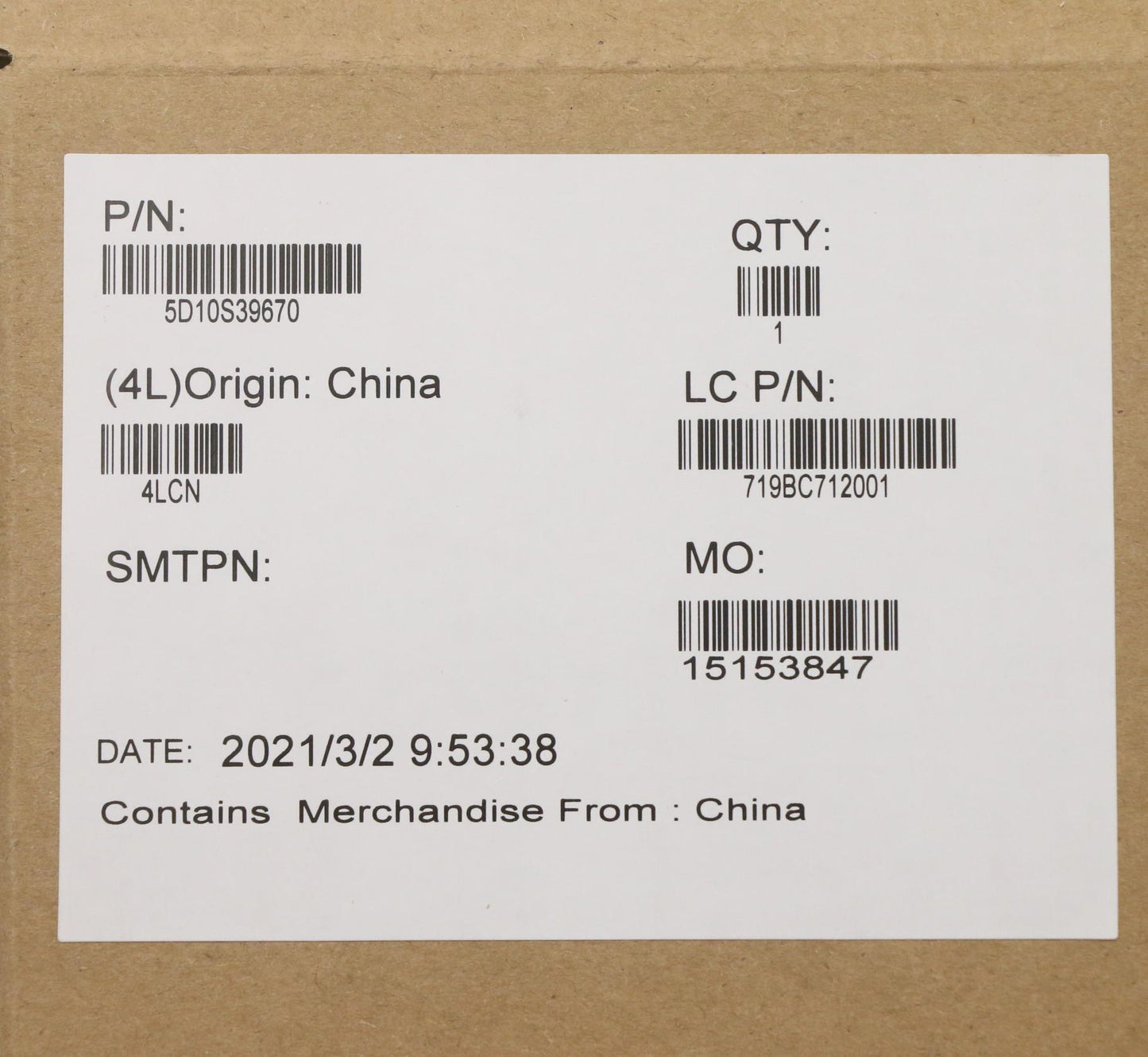 Lenovo - LCD Module DISPLAY L 82BH FHD T-CON - 5D10S39670