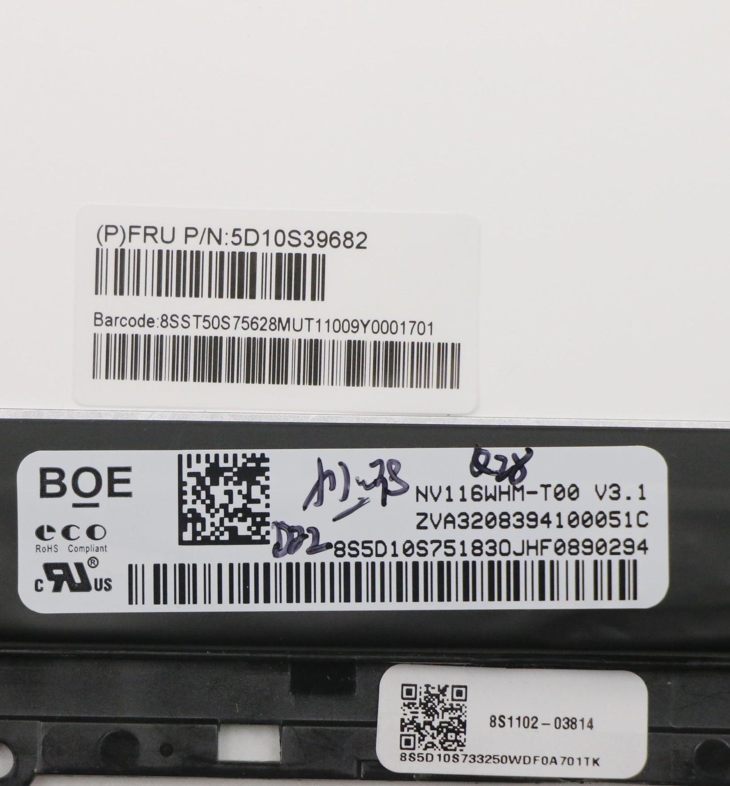 Lenovo - LCD Module, 11.6", WXGA, Touch, Glossy, IPS - 5D10S39682