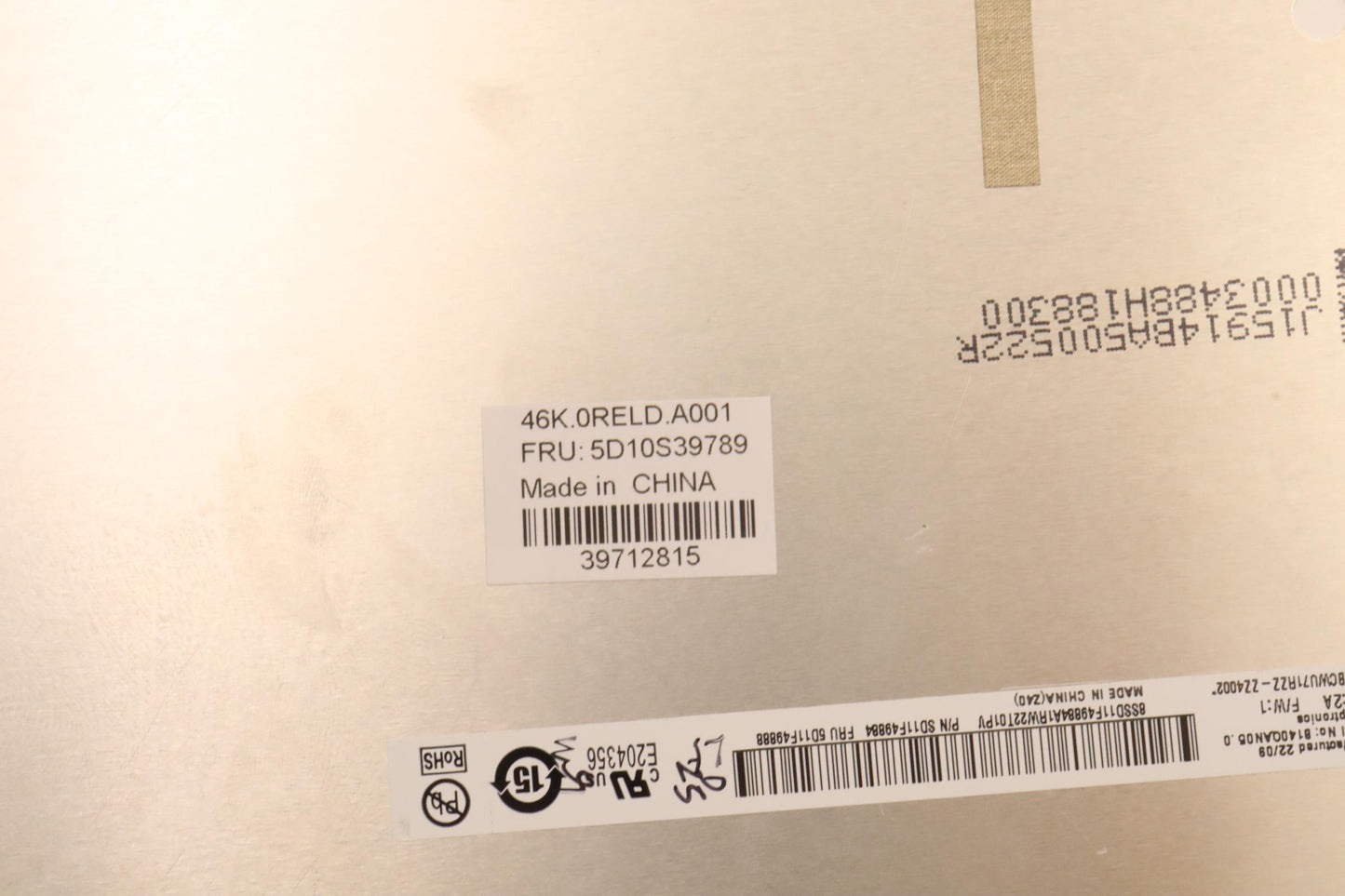 Lenovo 14" WUXGA+ Touch Display, Glare, IPS, 300 nits, 100% sRGB - 5D10S39789