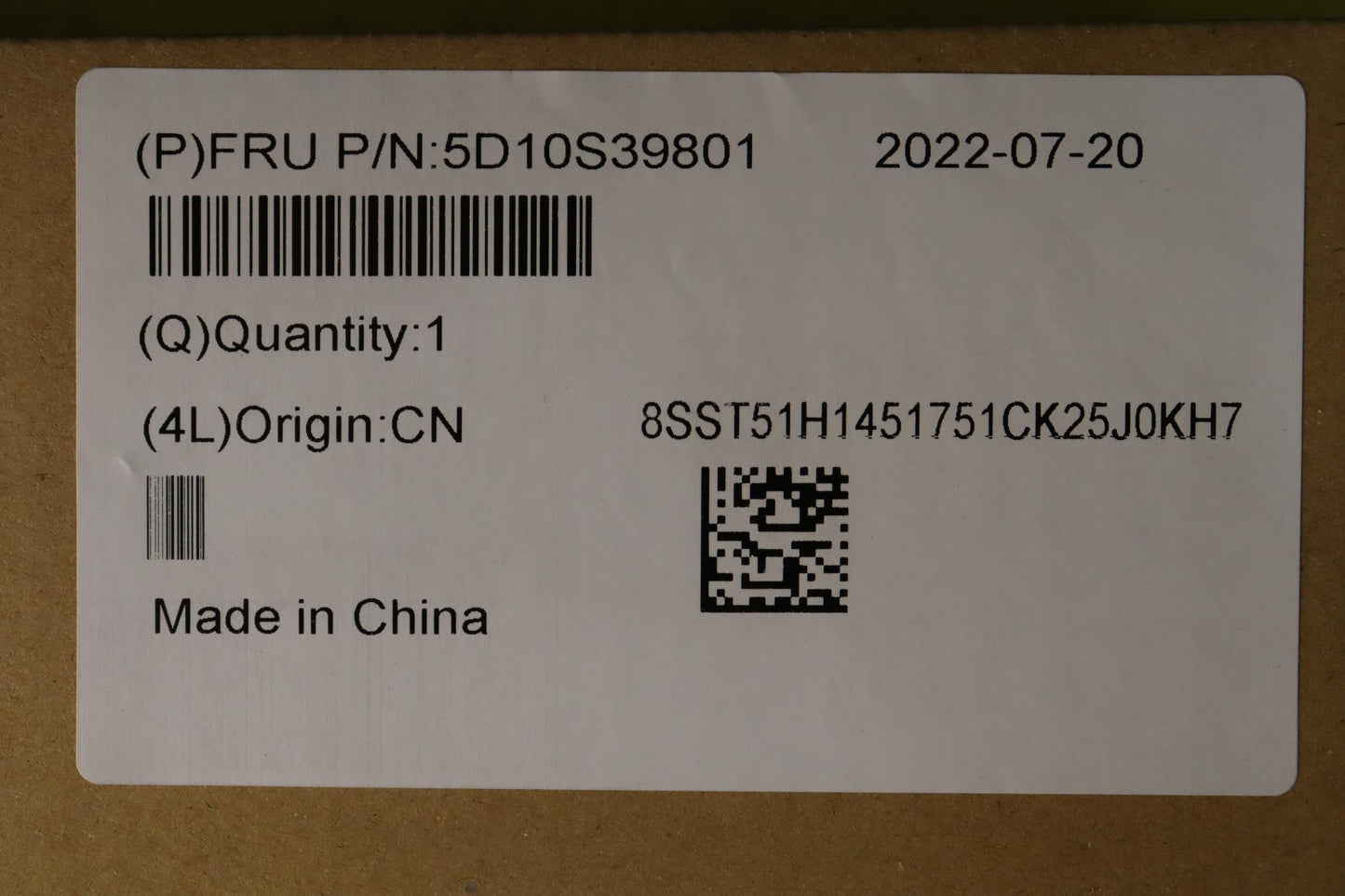 Lenovo 14" 2.2K Touch LCD Module, IPS, 300nits, 100% sRGB - 5D10S39801