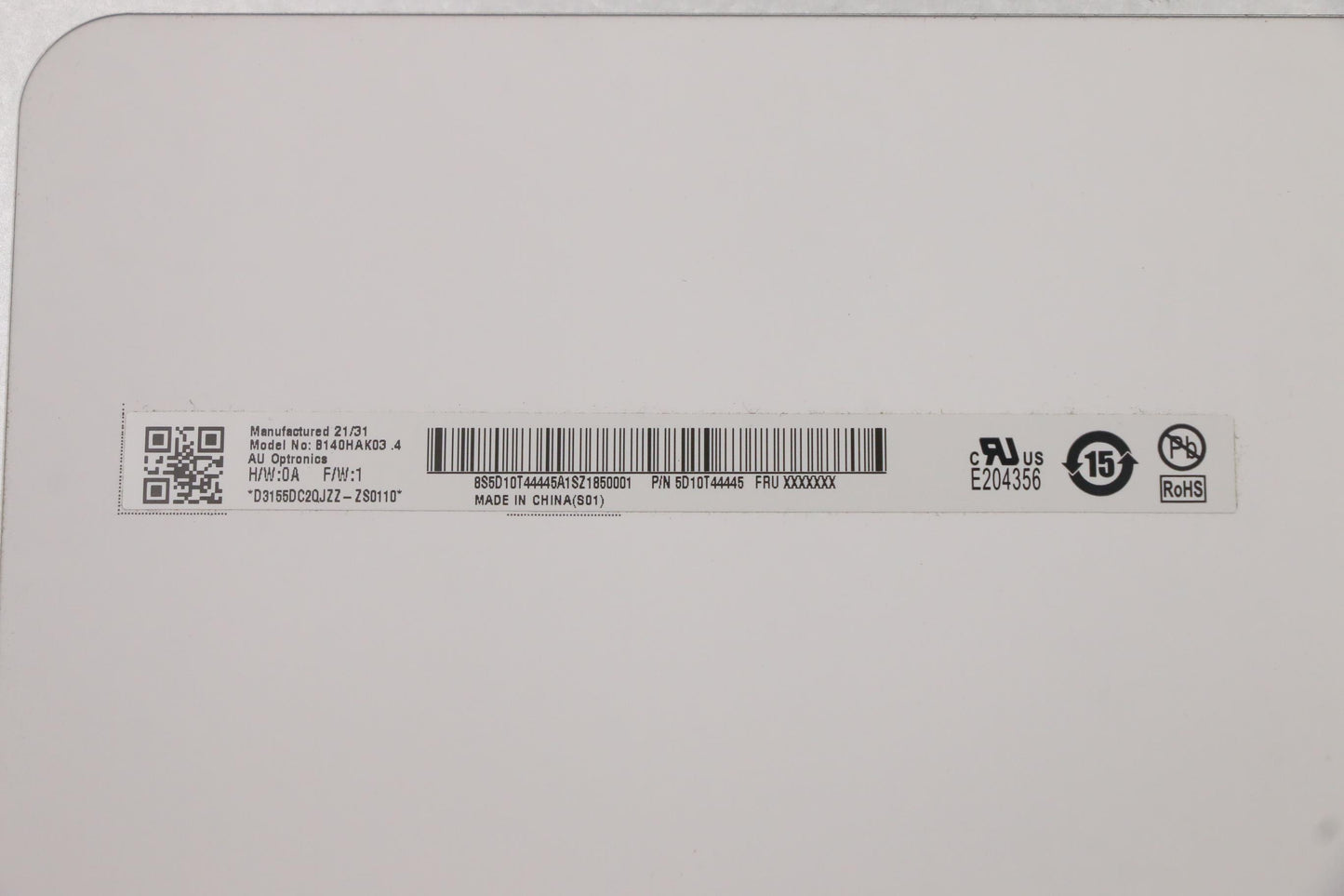 Lenovo 14" FHD Display, Anti-Glare, IPS - 5D10T44445