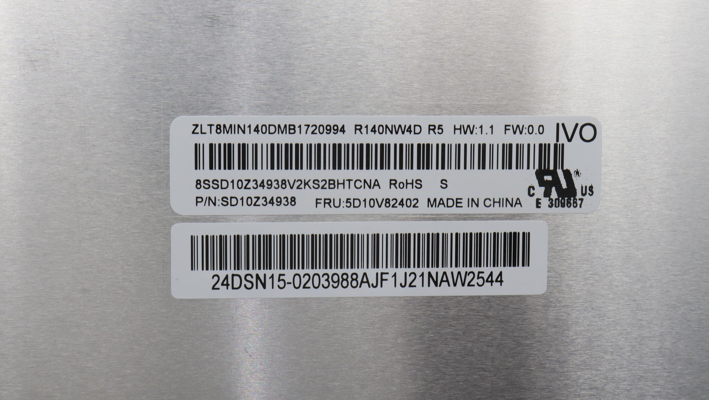 Lenovo 14" WUXGA Touch Display, Anti-Glare, IPS, 300 nits - 5D10V82402