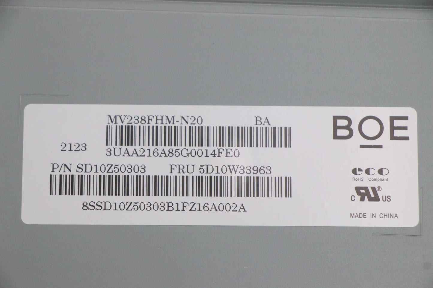 Lenovo Display, 23.8", FHD, Non-Touch, Anti-Glare, IPS, 250nit, 72% NTSC - 5D10W33963