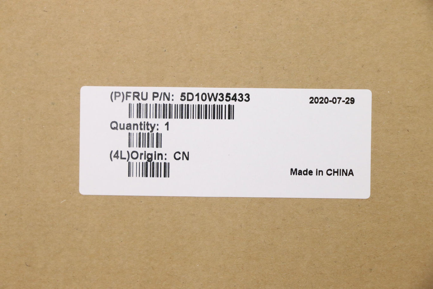 Lenovo Display, 15.6", HD, Non-Touch, Anti-Glare, TN, 220nit, 45% NTSC - 5D10W35433