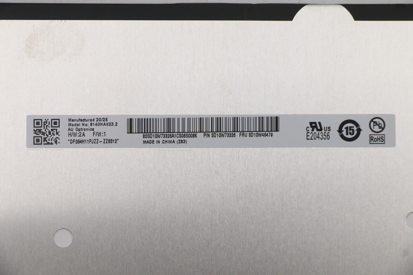 Lenovo Display, 14", FHD, Touch, Anti-Glare, IPS, 300nit, 45% NTSC - 5D10W46479