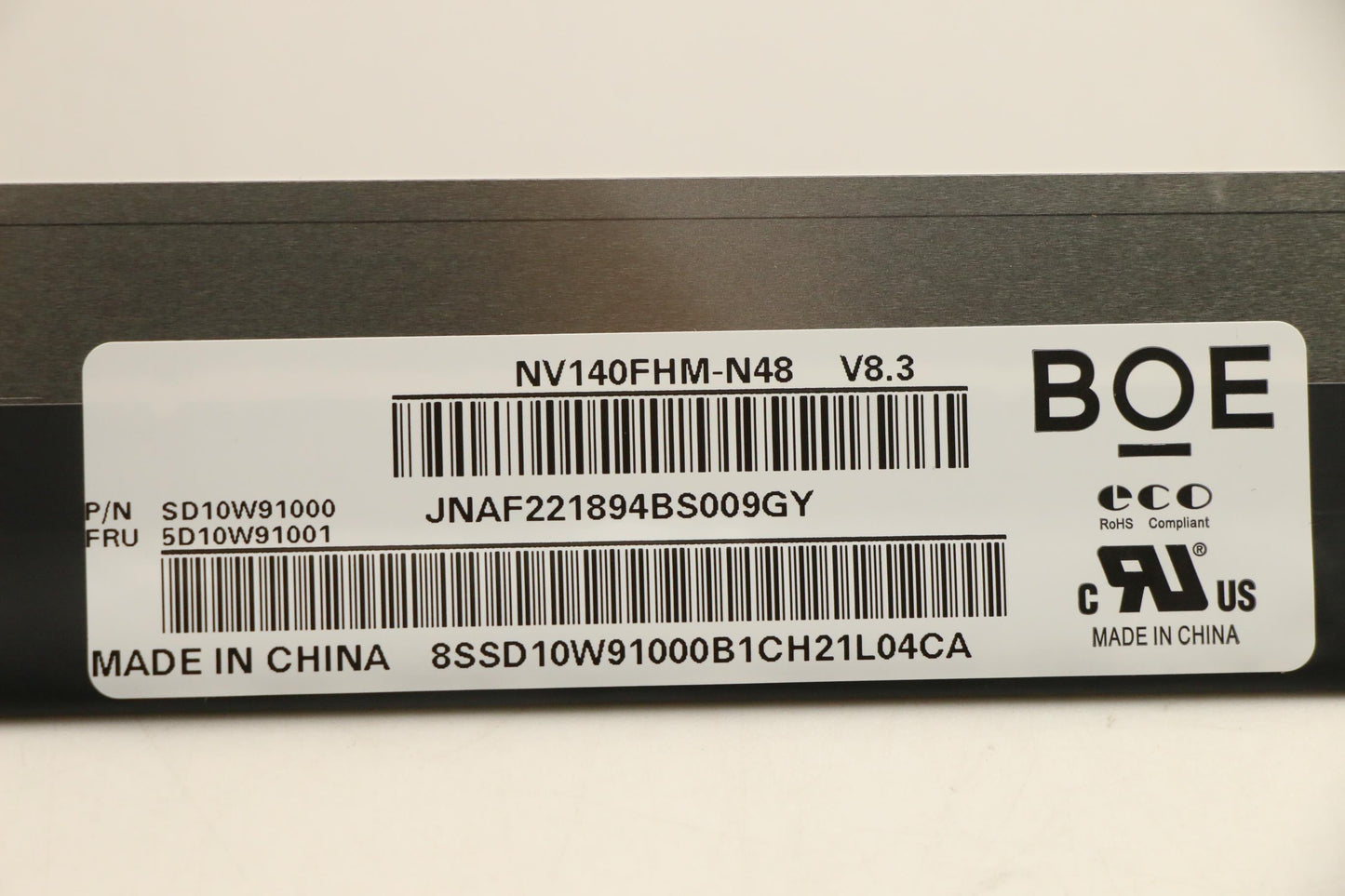 Lenovo 14" FHD Display, Anti-Glare, IPS, 250 nits, 45% NTSC - 5D10W91001