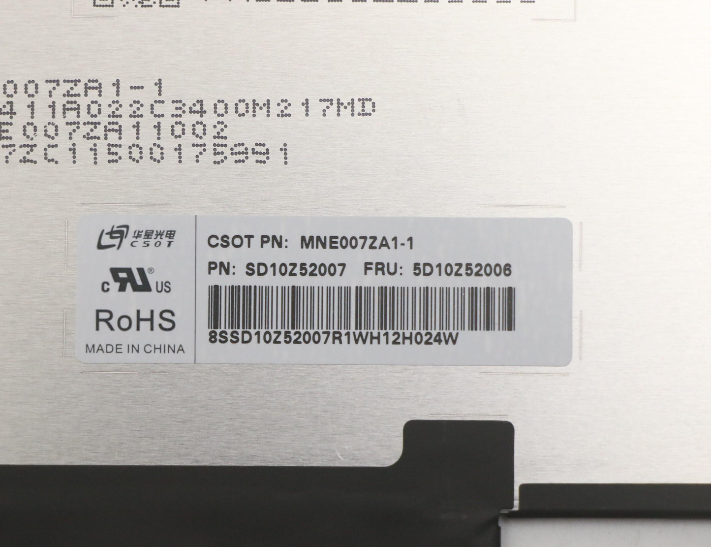 Lenovo LCD Panels Yoga S750-14Pro, 2.8T CSOT, 2880x1800, 400 nits, Flat Anti-Glare Panel - 5D10Z52006