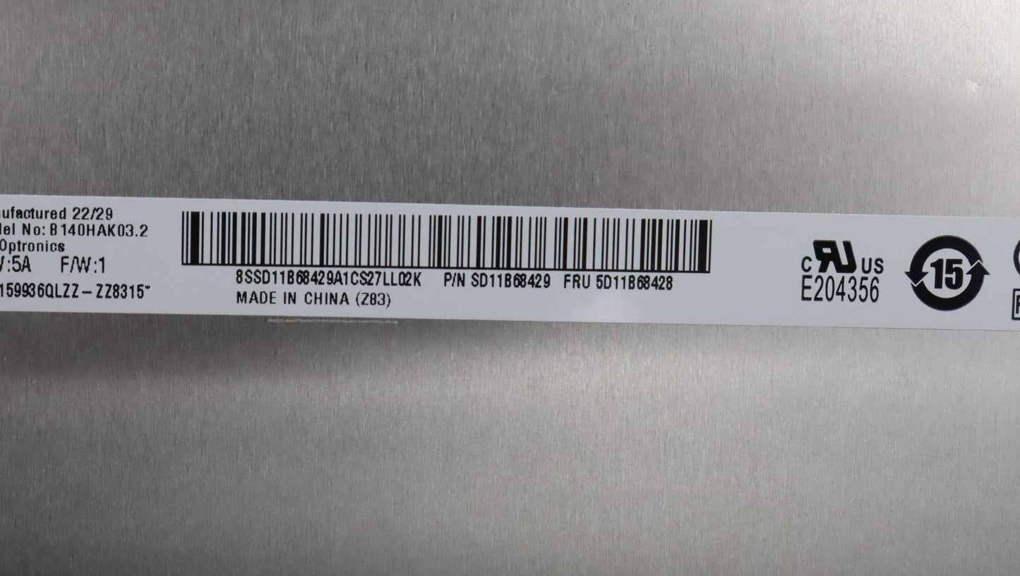 Lenovo 14" FHD Flat Display Panel by LG - 5D11A24695