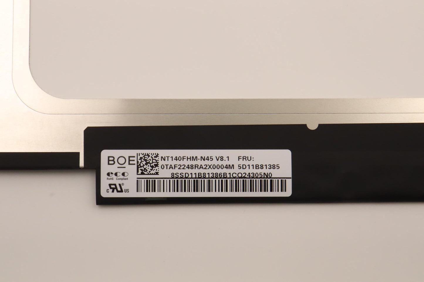 Lenovo Display, 14" FHD, Anti-Glare, TN Panel, 250nit, 45% NTSC Color Gamut - 5D11B81385