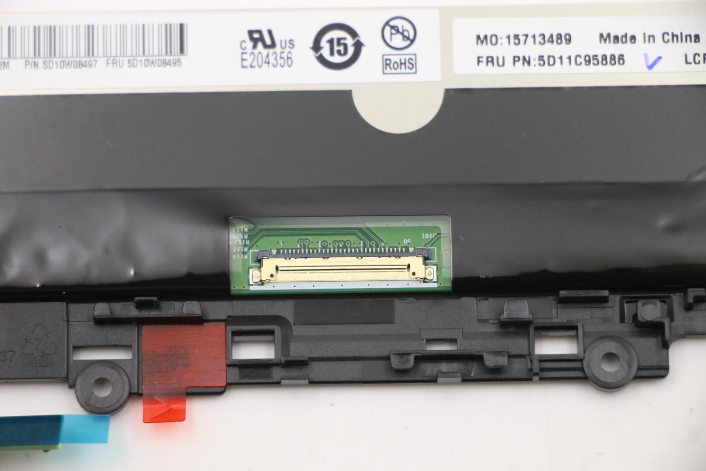 Lenovo 11.6" HD LCD Module, Touch, IPS, 250 nits, 50% NTSC Color Gamut - 5D11C95886