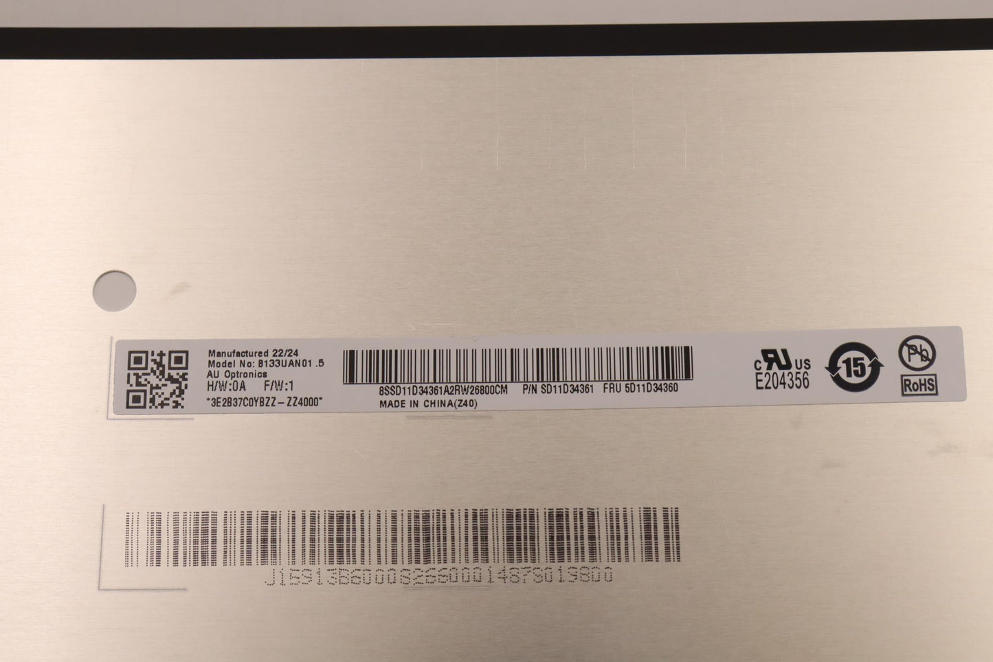 Lenovo - DISPLAY, 13.3", WUXGA, Non-Touch, Anti-Glare, IPS, 300nit, 45%NTSC - 5D11D34360