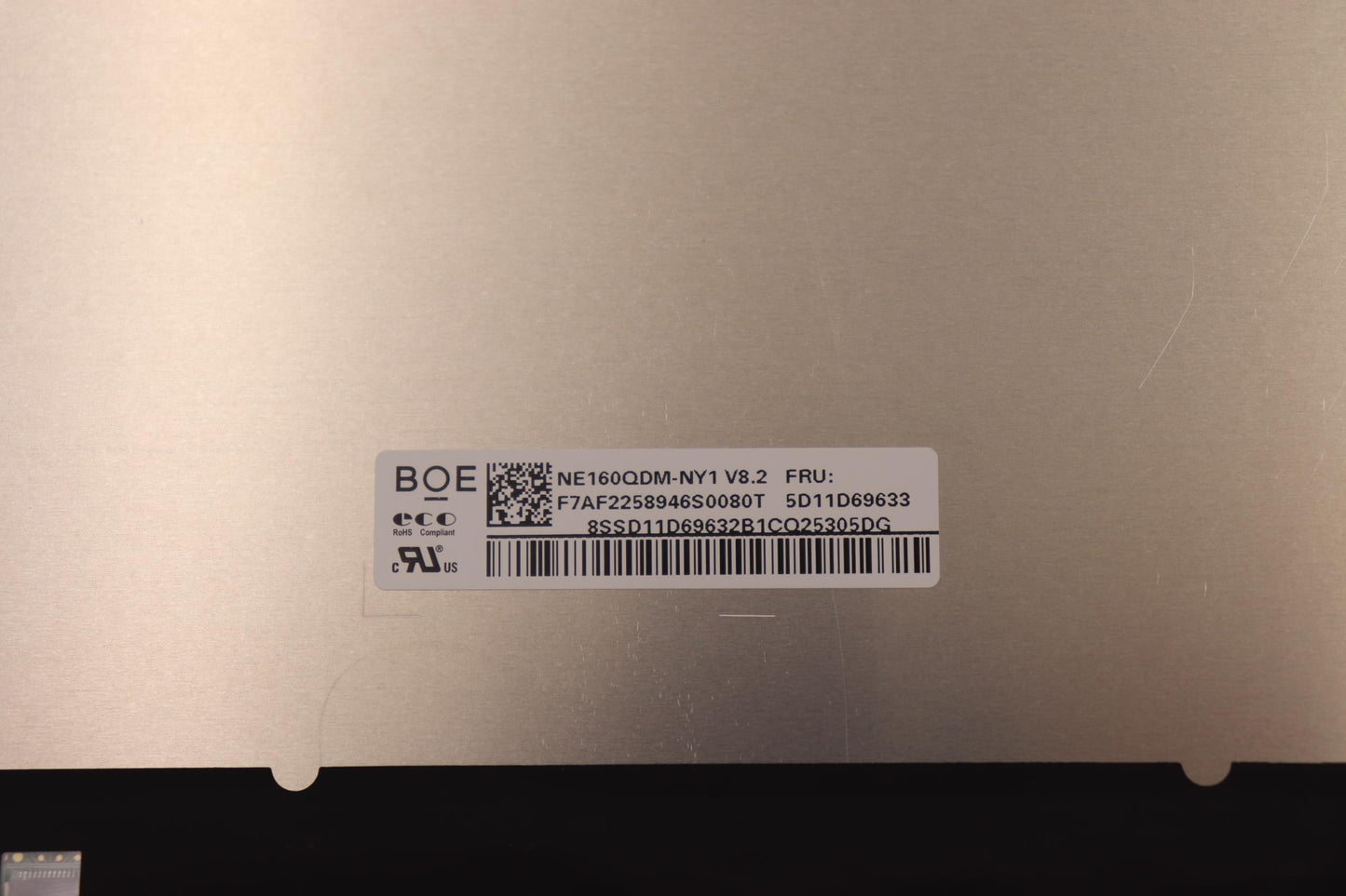 Lenovo 16" 2.5K Display Panel, BOE NE160QDM-NY1 - 5D11D69633