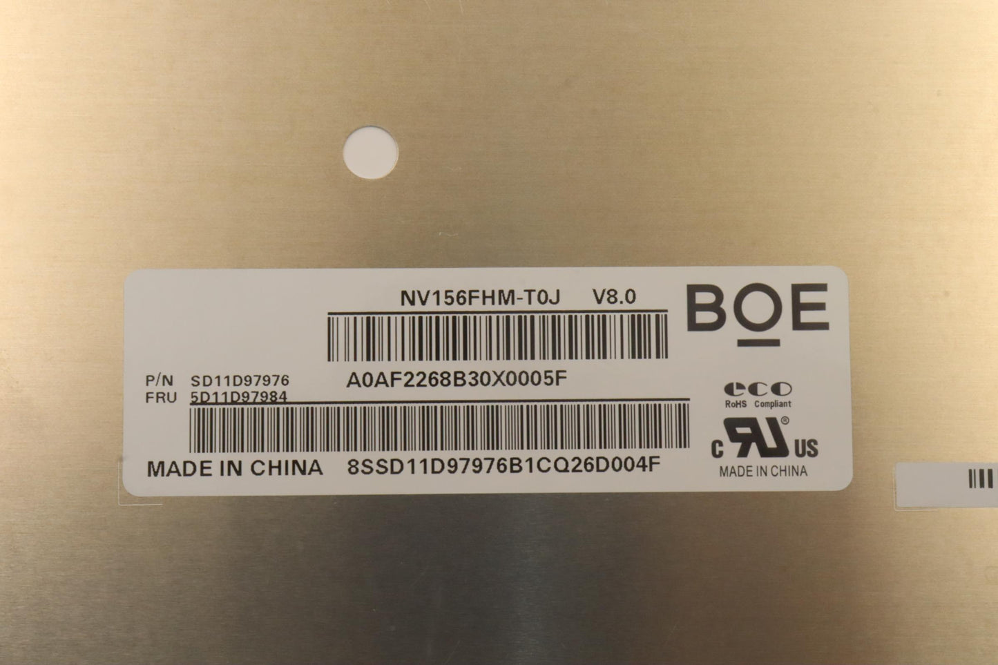 Lenovo 15.6" FHD Touch Display, Anti-Glare, IPS, 300nit, 45% NTSC - 5D11D97984