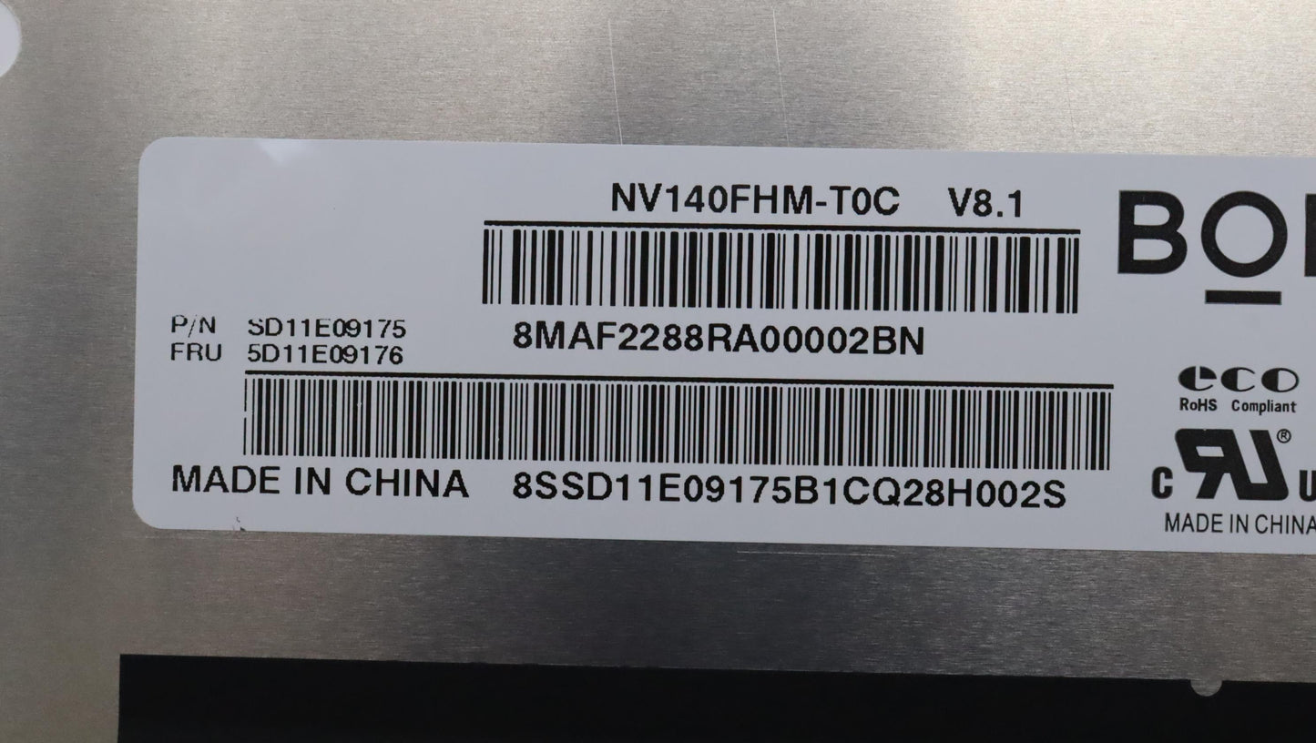 Lenovo 14" FHD LCD Panel, Touch, Anti-Glare, IPS, 300nit, 45% NTSC - 5D11E09176
