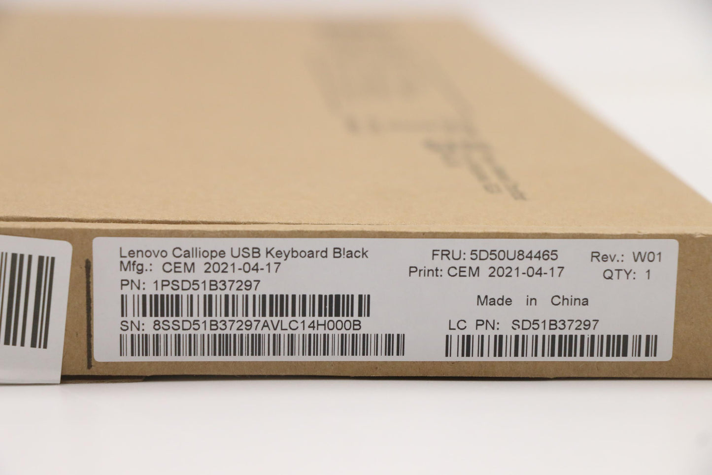 Lenovo Dt_Kyb Usb Calliope Kb Bk Spa - 5D50U84465