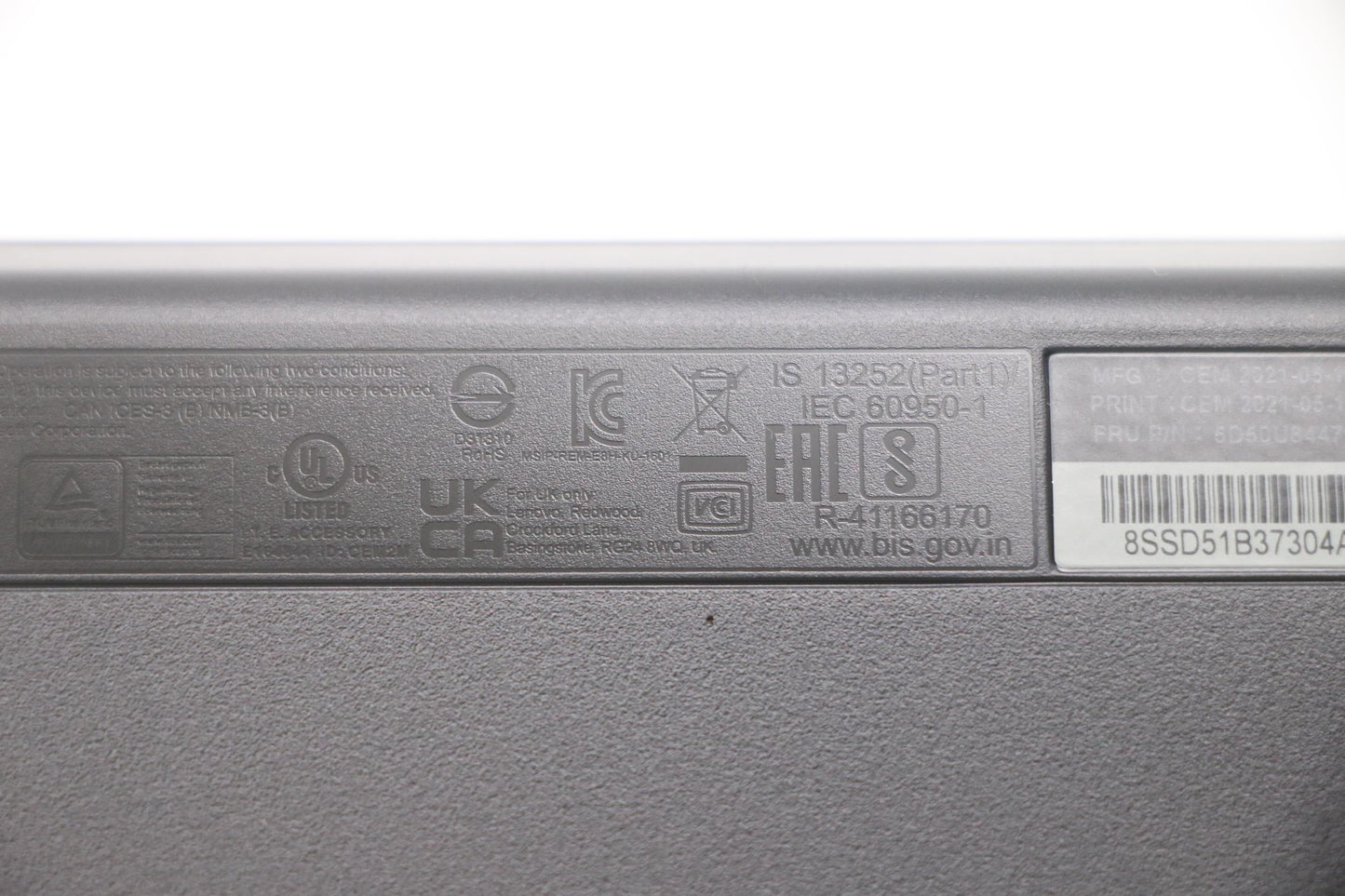 Lenovo External Keyboard, USB, US English/Euro Layout, Black, Non-Backlit - 5D50U84472