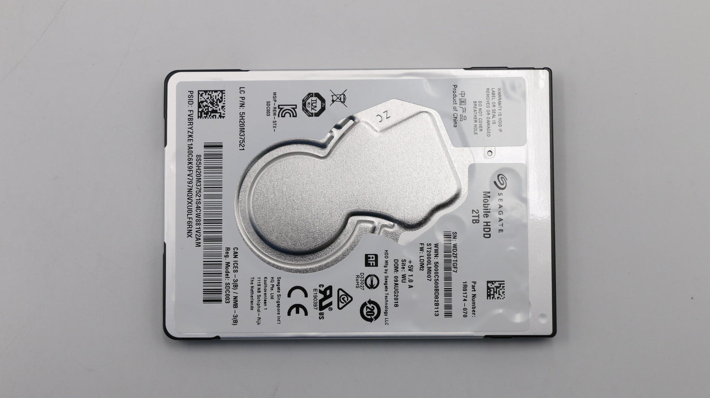 Lenovo St Rosewood2D 7Mm 2Tb Hdd - 5H20M37521